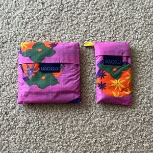 Baggu persimmon collage print set